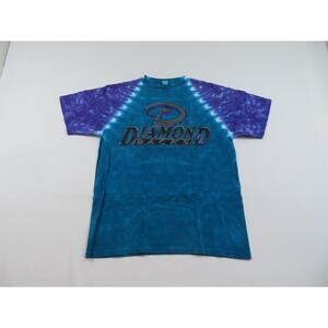 Arizona Diamondbacks Tye Dye Green Purple Black T-shirt Sz L Y2K